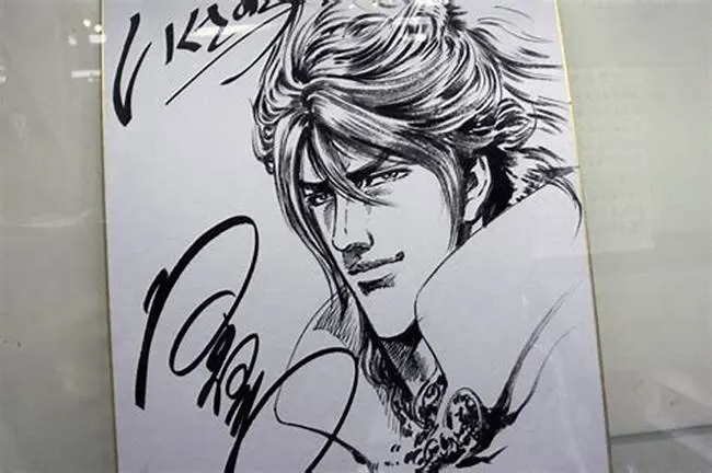 Educational authentic reference image (OeeawweIP). — educational authentic (REAL) shikishi reference associated with Tetsuo Hara