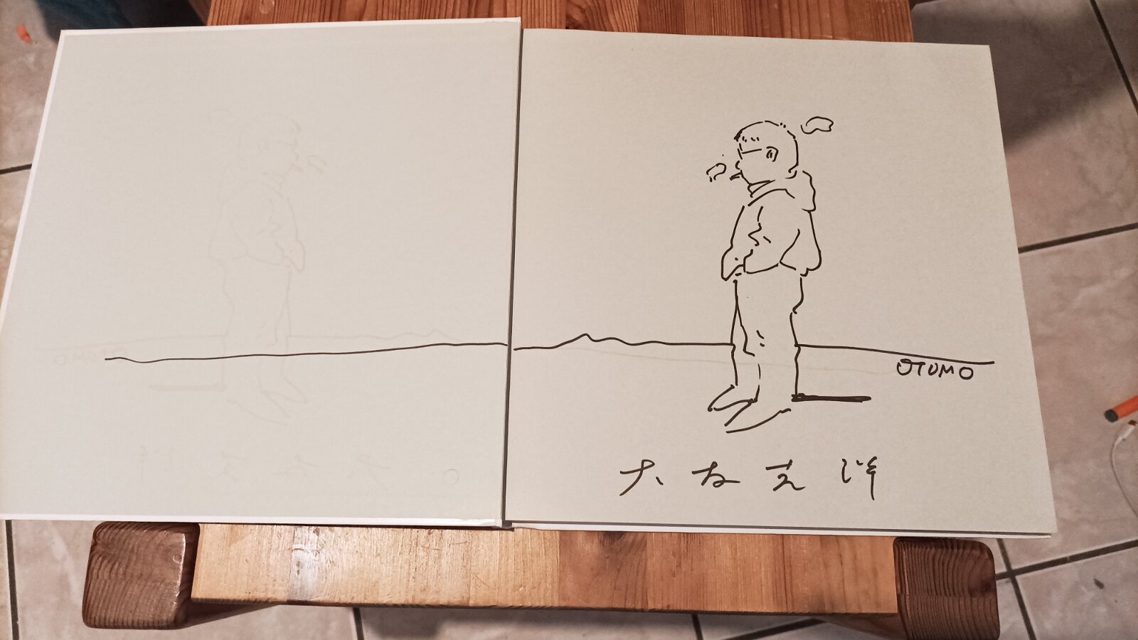 Educational authentic reference image (IMG_20230425_075504). — educational authentic (REAL) shikishi reference associated with Katsuhiro Otomo