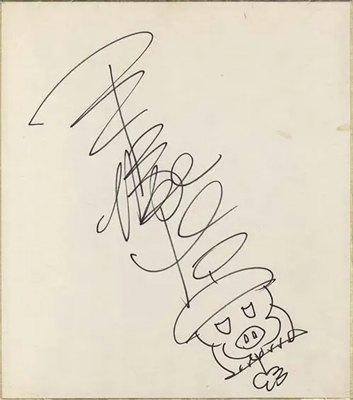 Educational authentic reference image (Screenshot 2024-01-23 041327). — educational authentic (REAL) shikishi reference associated with Osamu Tezuka