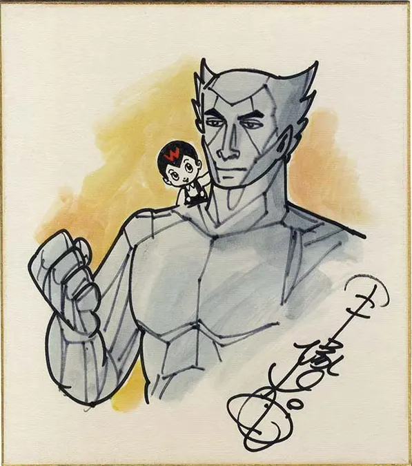 Educational authentic reference image (Screenshot 2024-01-23 041505). — educational authentic (REAL) shikishi reference associated with Osamu Tezuka