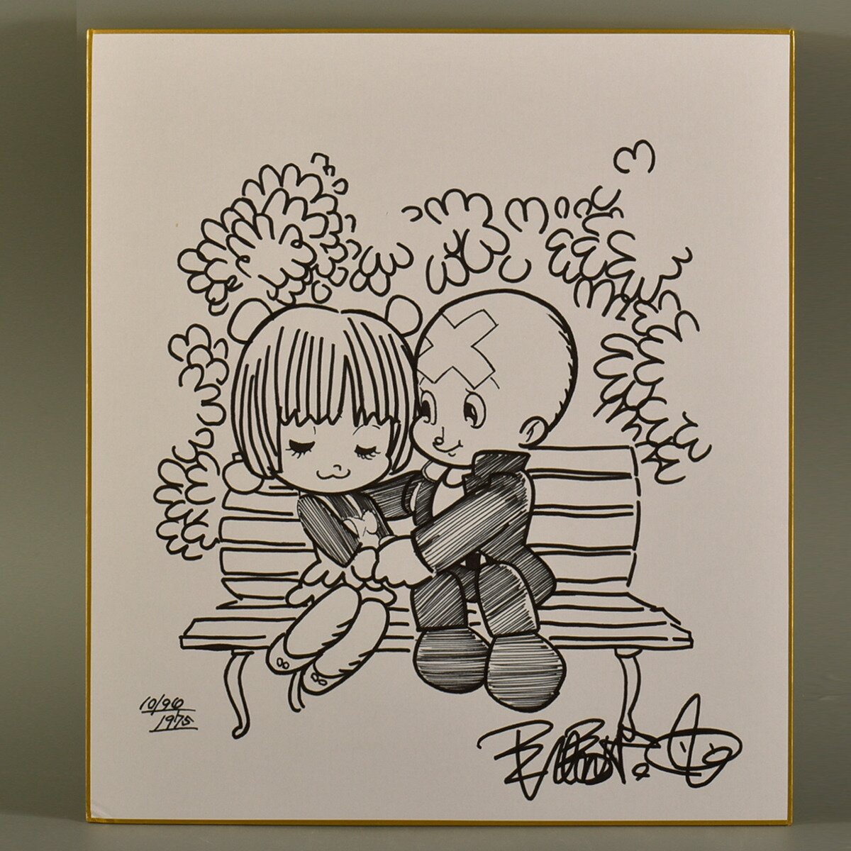 Educational counterfeit reference image (tumblr_d6f8cb147701df842e6e85893692a553_b50b57ec_1280). — educational counterfeit (FAKE) shikishi reference associated with Osamu Tezuka