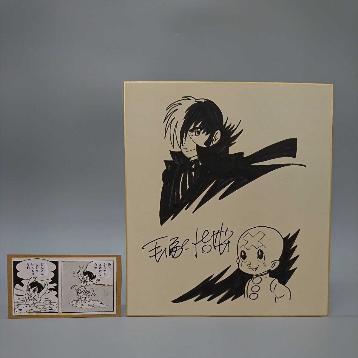 Educational counterfeit reference image (r1118540897.1). — educational counterfeit (FAKE) shikishi reference associated with Osamu Tezuka