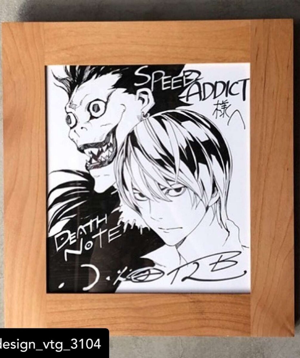 Educational authentic reference image (Screenshot_2025-04-25-04-41-58-804-edit_com.instagram.android). — educational authentic (REAL) shikishi reference associated with Takeshi Obata