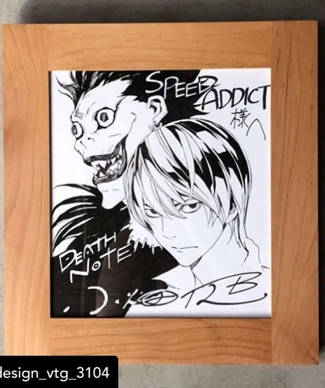 Educational authentic reference image (Screenshot_2025-04-25-04-41-58-804-edit_com.instagram.android). — educational authentic (REAL) shikishi reference associated with Takeshi Obata