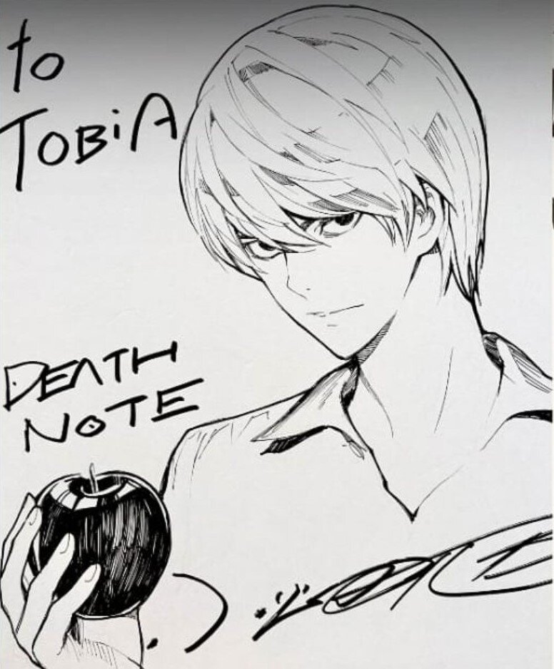 Educational authentic reference image (Screenshot_2025-10-04-09-57-50-20_6012fa4d4ddec268fc5c7112cbb265e7). — educational authentic (REAL) shikishi reference associated with Takeshi Obata