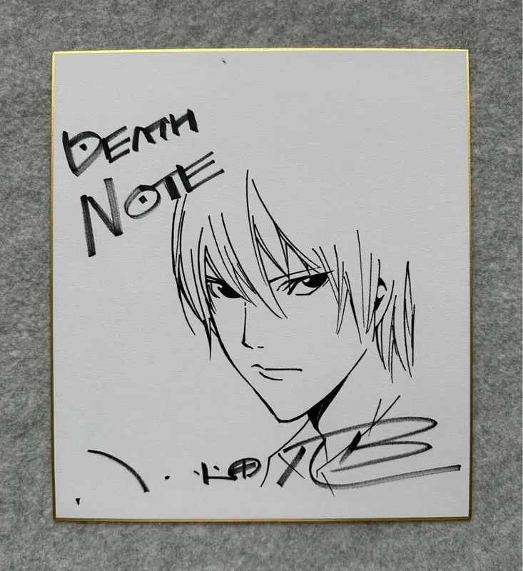 Educational counterfeit reference image (i-img1100x1200-17303765552883v7v9d532). — educational counterfeit (FAKE) shikishi reference associated with Takeshi Obata