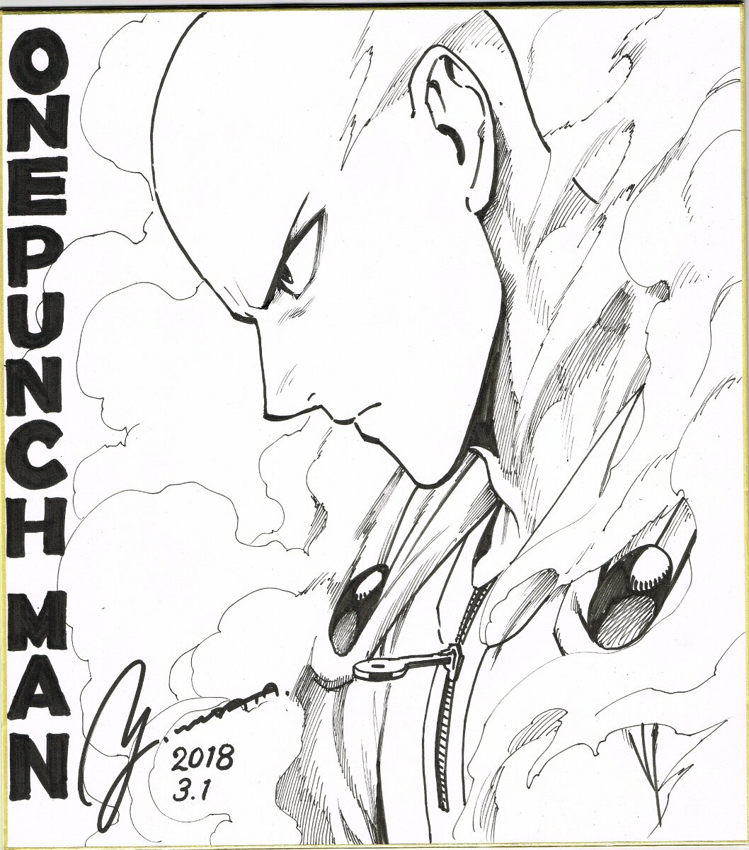 Educational authentic reference image (9a65c2cbf563fb129327fe7164498a19). — educational authentic (REAL) shikishi reference associated with Yusuke Murata