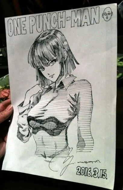 Educational authentic reference image (d1379bead6ee30b972d334eb7c334fa4). — educational authentic (REAL) shikishi reference associated with Yusuke Murata