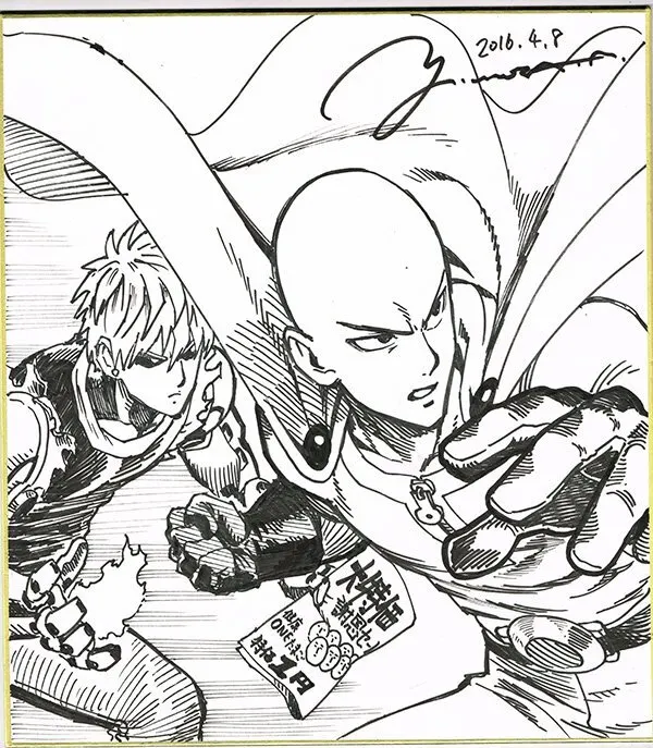 Educational authentic reference image (CfhuxtkUIAAChSW). — educational authentic (REAL) shikishi reference associated with Yusuke Murata