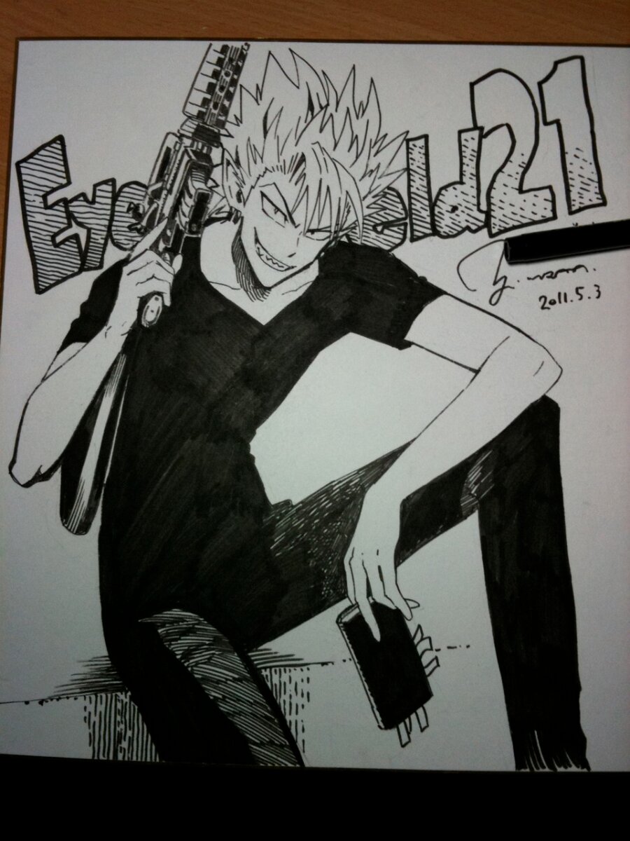Educational authentic reference image (tumblr_lklnl389JM1qfwog5o2_1280). — educational authentic (REAL) shikishi reference associated with Yusuke Murata
