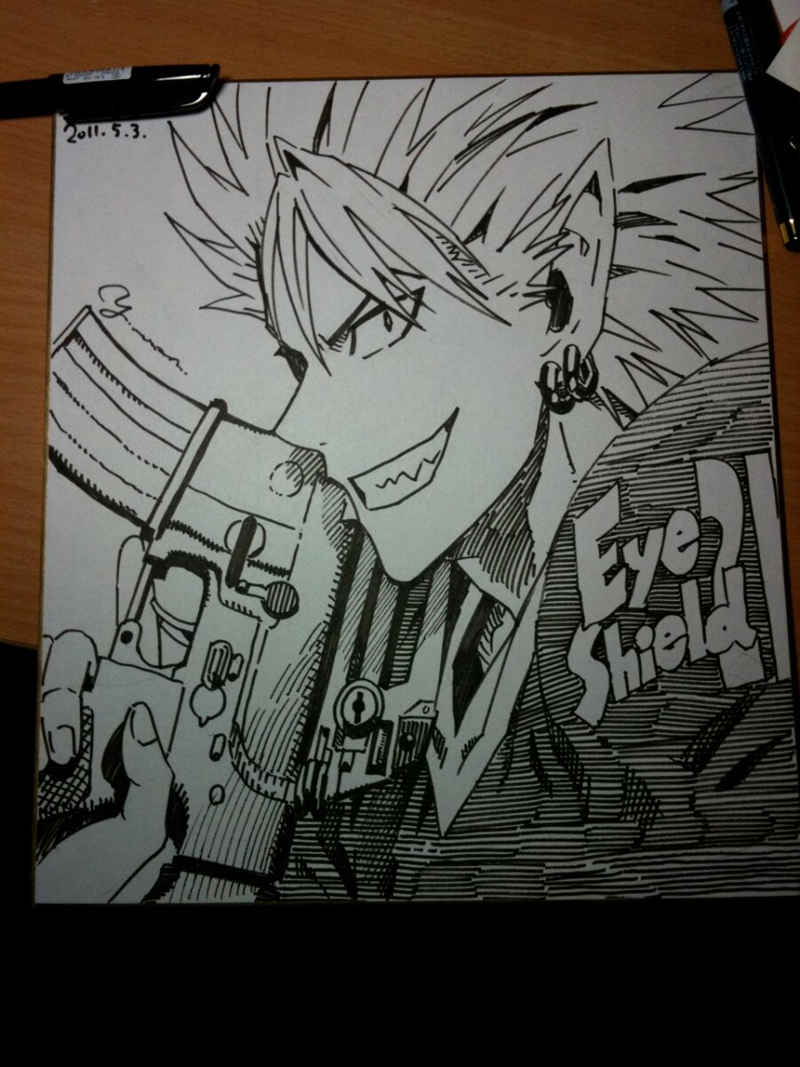 Educational authentic reference image (tumblr_lklnl389JM1qfwog5o5_1280). — educational authentic (REAL) shikishi reference associated with Yusuke Murata