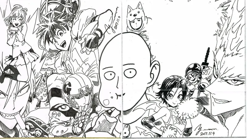 Educational authentic reference image (dqkg0wcozjyz). — educational authentic (REAL) shikishi reference associated with Yusuke Murata