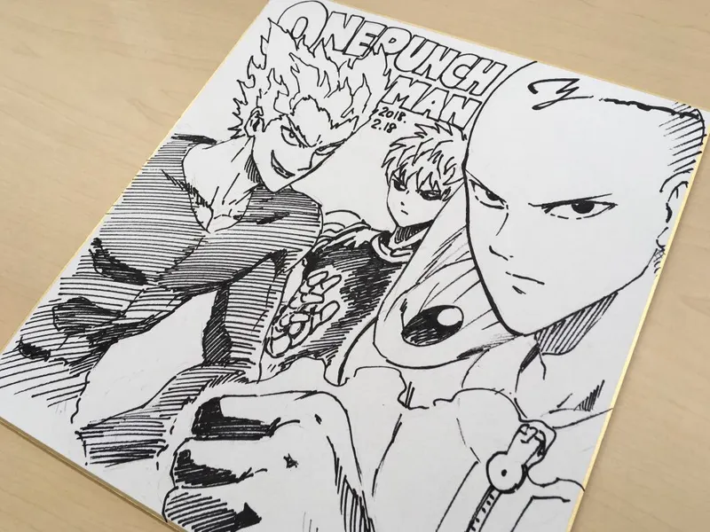 Educational authentic reference image (DWcBBddV4AAyoHO). — educational authentic (REAL) shikishi reference associated with Yusuke Murata