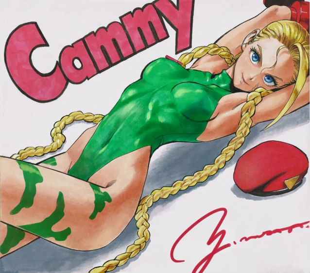 Educational authentic reference image (cammy-yusuke-murata). — educational authentic (REAL) shikishi reference associated with Yusuke Murata