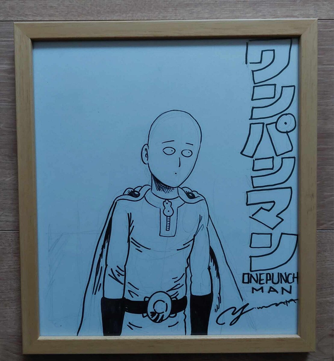 Educational authentic reference image (shinob-opm-murata-shikishi). — educational authentic (REAL) shikishi reference associated with Yusuke Murata