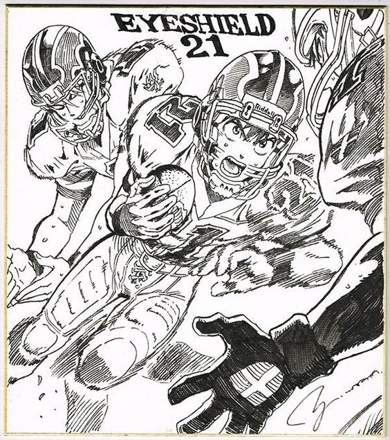 Educational authentic reference image (d9185777b9eb2fa75879eac6932835cd). — educational authentic (REAL) shikishi reference associated with Yusuke Murata