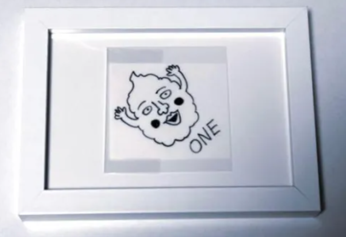 given out as Bonus for purchasing all volumes of Mob Psycho 100 from Manga One SHOP mail order — educational authentic (REAL) shikishi reference associated with ONE