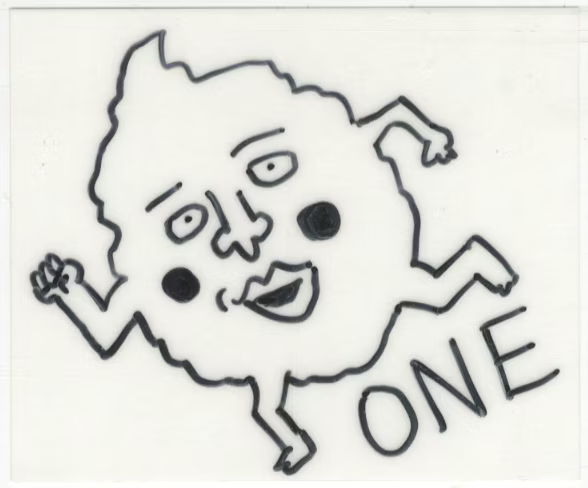 Bonus for purchasing all volumes of Mob Psycho 100 from Manga One SHOP mail order — educational authentic (REAL) shikishi reference associated with ONE