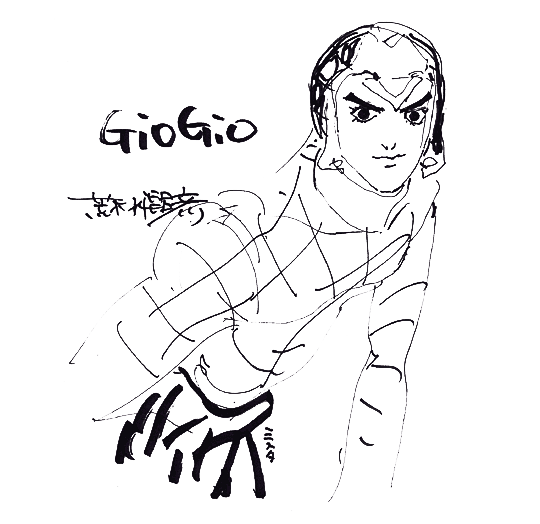 Educational authentic reference image (tumblr_b55b8e69507b0c49b2a782c1f5765cf6_50166403_540). — educational authentic (REAL) shikishi reference associated with Araki Hirohiko