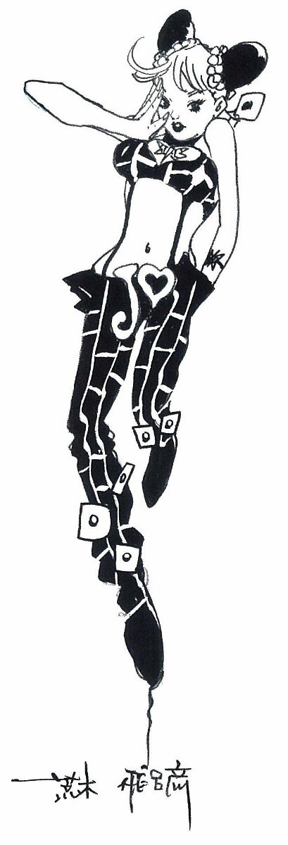 Educational authentic reference image (DocomoL06DJOJO). — educational authentic (REAL) shikishi reference associated with Araki Hirohiko