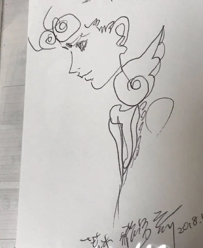 Educational authentic reference image (005Pgs9Egy1gojomfirtgj30r90xcn0a). — educational authentic (REAL) shikishi reference associated with Araki Hirohiko
