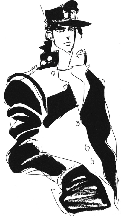 Educational authentic reference image (687474~2). — educational authentic (REAL) shikishi reference associated with Araki Hirohiko