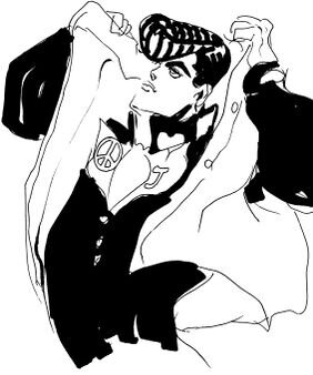 Educational authentic reference image (282px-Josu01). — educational authentic (REAL) shikishi reference associated with Araki Hirohiko