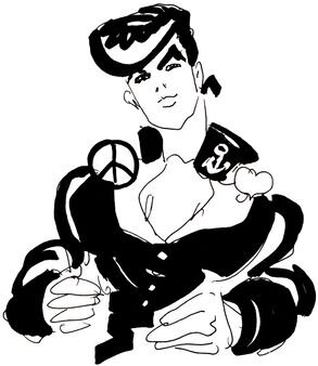 Educational authentic reference image (293px-Josu08). — educational authentic (REAL) shikishi reference associated with Araki Hirohiko