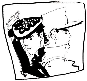 Educational authentic reference image (366px-Jotajosu). — educational authentic (REAL) shikishi reference associated with Araki Hirohiko
