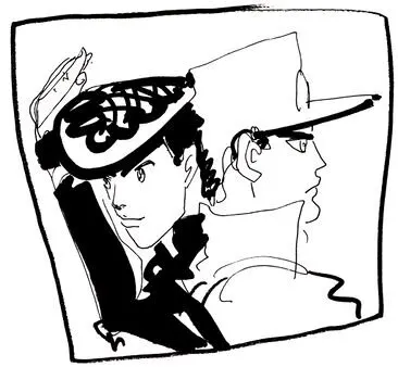 Educational authentic reference image (366px-Jotajosu). — educational authentic (REAL) shikishi reference associated with Araki Hirohiko