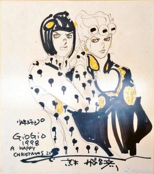 Educational authentic reference image (u=1296321443,2717935926&fm=253&app=138&f=JPEG). — educational authentic (REAL) shikishi reference associated with Araki Hirohiko