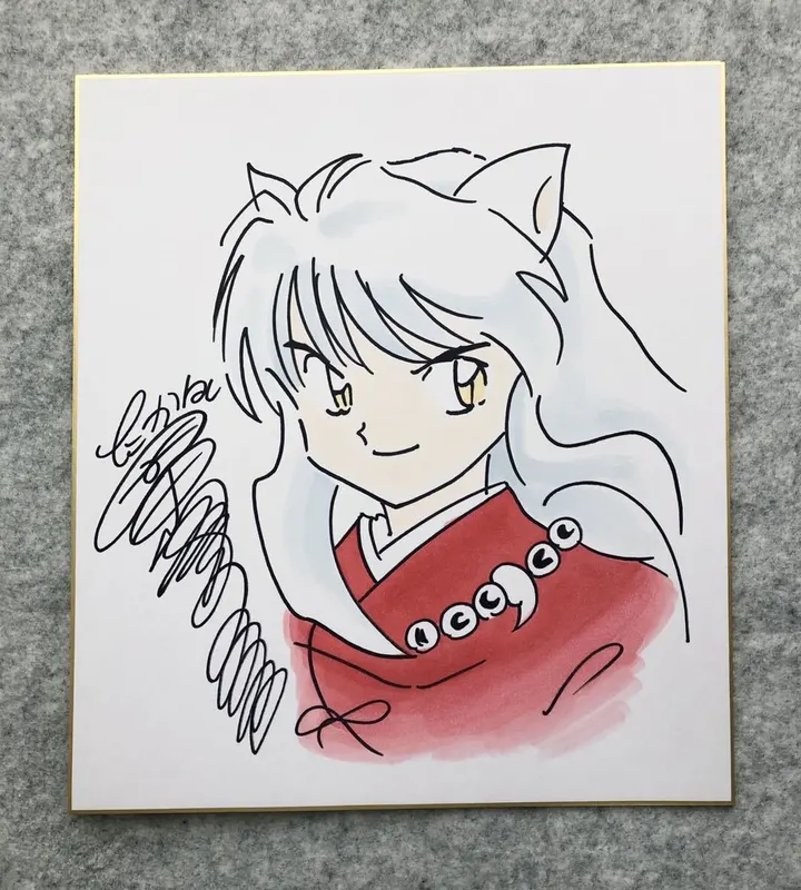 Educational counterfeit reference image (s1057437760.1). — educational counterfeit (FAKE) shikishi reference associated with Rumiko Takahashi