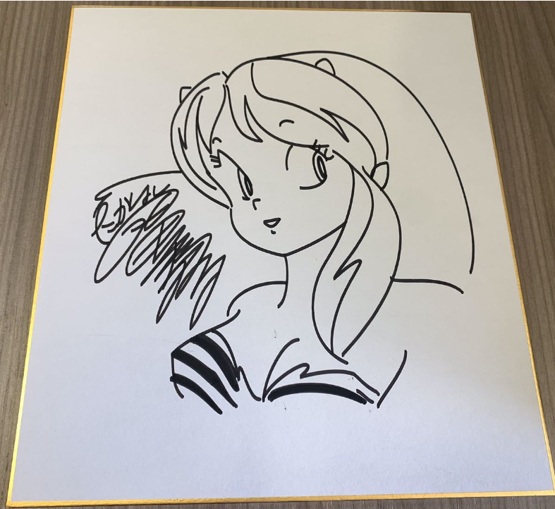 Educational counterfeit reference image (Screenshot 2024-01-26 115304). — educational counterfeit (FAKE) shikishi reference associated with Rumiko Takahashi