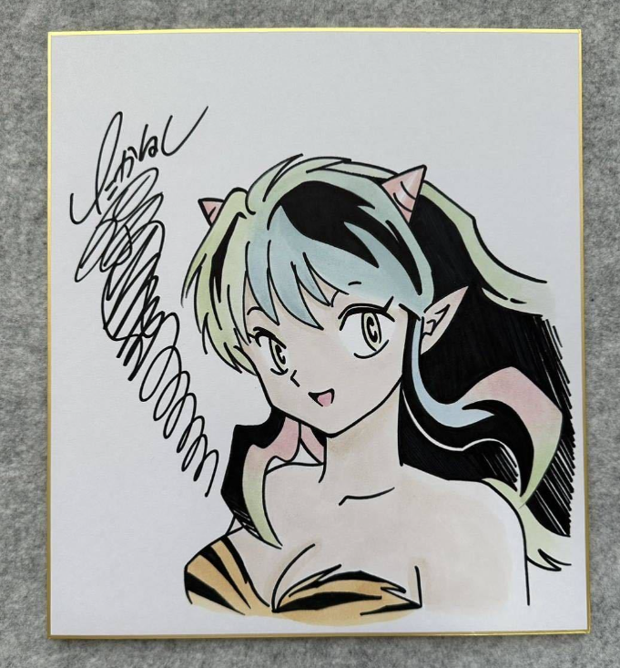 Educational counterfeit reference image (Screenshot 2024-01-26 115437). — educational counterfeit (FAKE) shikishi reference associated with Rumiko Takahashi