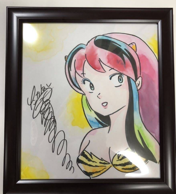 Educational counterfeit reference image (Screenshot 2024-01-26 115447). — educational counterfeit (FAKE) shikishi reference associated with Rumiko Takahashi