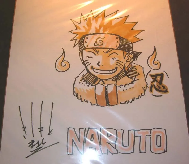 Educational authentic reference image (Uzumaki Naruto 2 by Masashi Kishiemoto). — educational authentic (REAL) shikishi reference associated with Masashi Kishimoto
