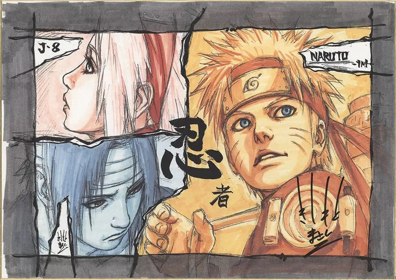 Educational authentic reference image (1(1)). — educational authentic (REAL) shikishi reference associated with Masashi Kishimoto