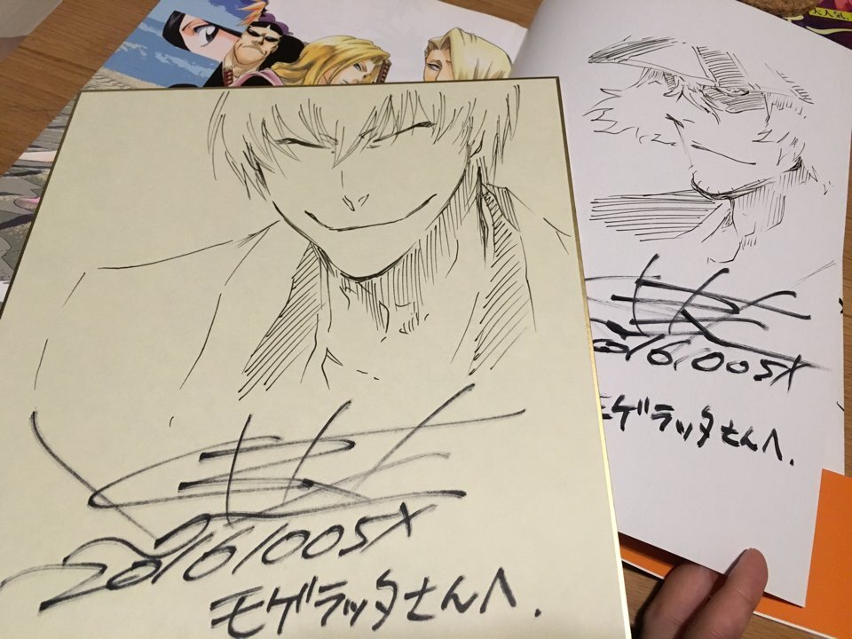 Educational authentic reference image (Ct_kTLqVIAAIOA4). — educational authentic (REAL) shikishi reference associated with Tite Kubo