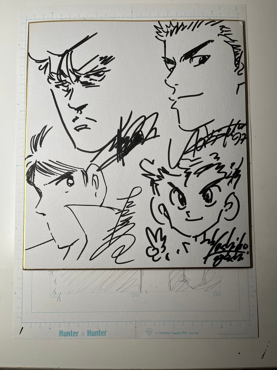 Educational authentic reference image (FUibSFxVUAAjVpY). — educational authentic (REAL) shikishi reference associated with Yoshihiro Togashi