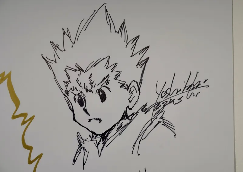 Educational authentic reference image (F9uGwkZWgAEksnY). — educational authentic (REAL) shikishi reference associated with Yoshihiro Togashi