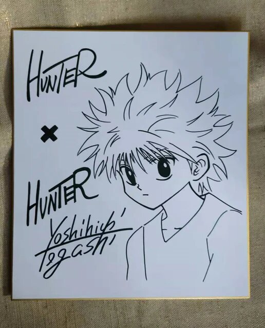 Educational counterfeit reference image (H395ee736826c42ef95aa7aa82dce8418x.jpg_640x640q90). — educational counterfeit (FAKE) shikishi reference associated with Yoshihiro Togashi
