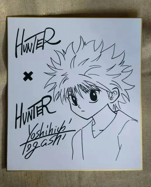 Educational counterfeit reference image (H395ee736826c42ef95aa7aa82dce8418x.jpg_640x640q90). — educational counterfeit (FAKE) shikishi reference associated with Yoshihiro Togashi