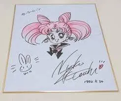 Educational counterfeit reference image (imageseeee). — educational counterfeit (FAKE) shikishi reference associated with Naoko Takeuchi