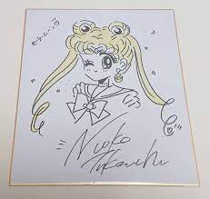 Educational counterfeit reference image (aweawerr). — educational counterfeit (FAKE) shikishi reference associated with Naoko Takeuchi