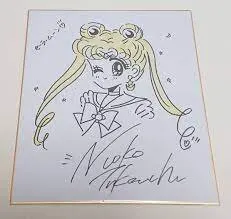 Educational counterfeit reference image (aweawerr). — educational counterfeit (FAKE) shikishi reference associated with Naoko Takeuchi