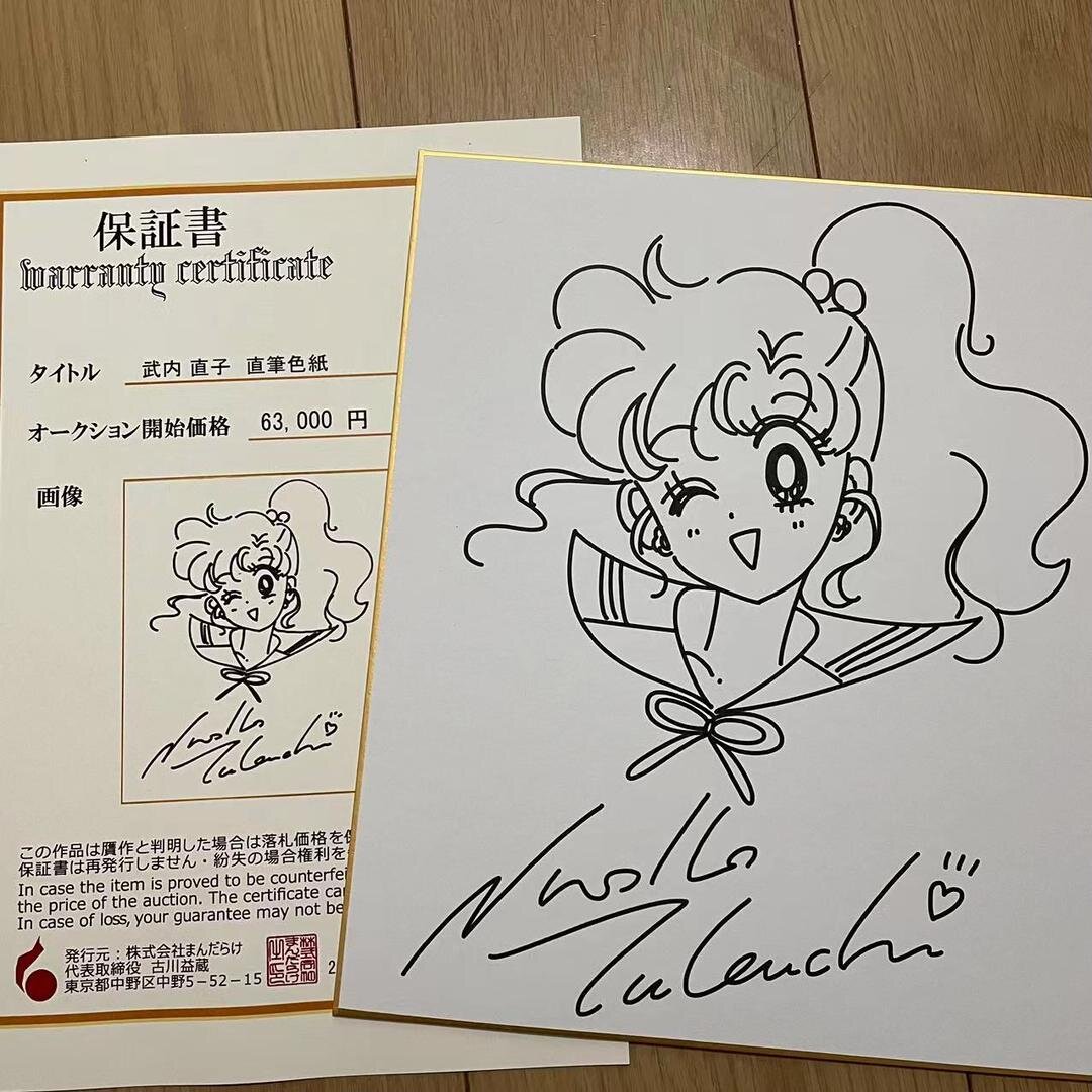 Educational counterfeit reference image (m56077102658_1). — educational counterfeit (FAKE) shikishi reference associated with Naoko Takeuchi