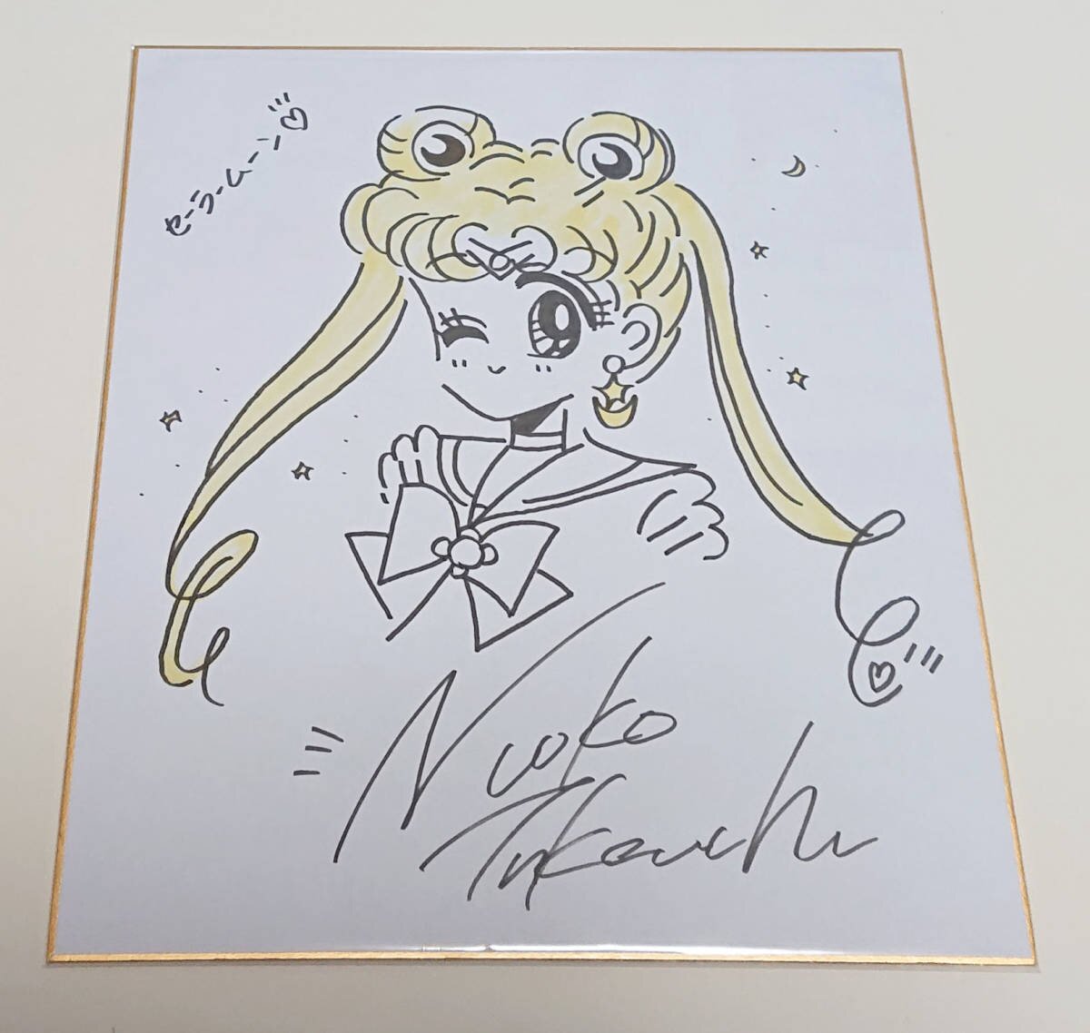 Educational counterfeit reference image (l1061801611.1). — educational counterfeit (FAKE) shikishi reference associated with Naoko Takeuchi