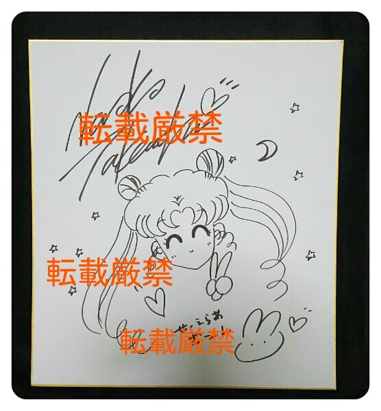 Educational counterfeit reference image (m176872421.1). — educational counterfeit (FAKE) shikishi reference associated with Naoko Takeuchi