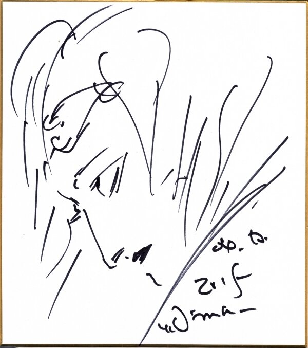 Educational authentic reference image (Zl197Zh6_0503211314081gpadd). — educational authentic (REAL) shikishi reference associated with Yoshitaka Amano