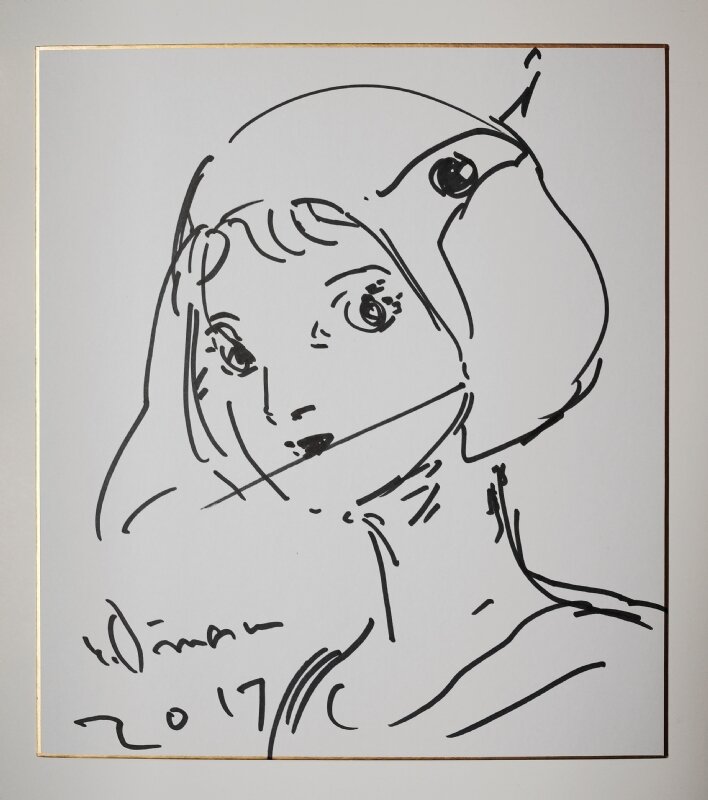 Educational authentic reference image (on2Jlk56_061117011306lola). — educational authentic (REAL) shikishi reference associated with Yoshitaka Amano